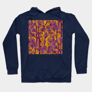 Magnolia Yellow Thistle Flowers Hoodie